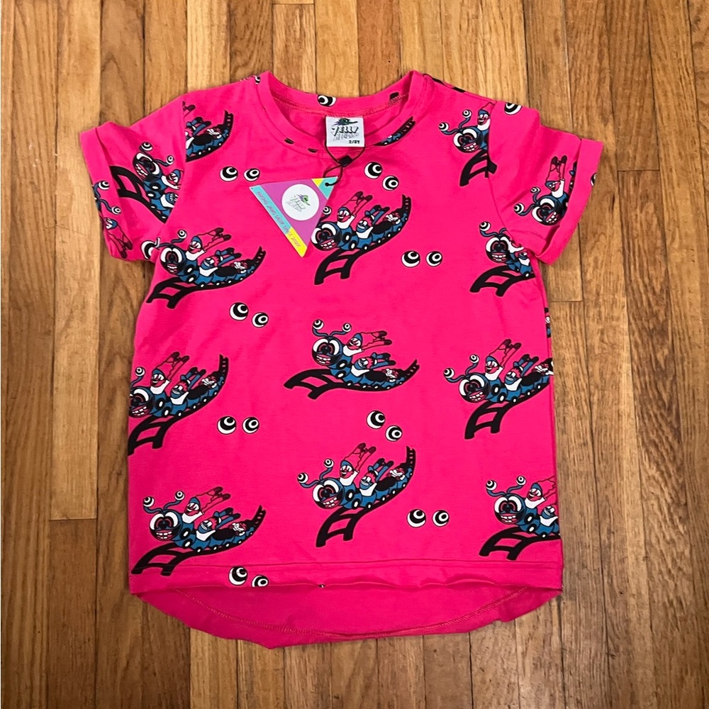Jelly alligator 2/3Y Roller Coaster Tee NWT